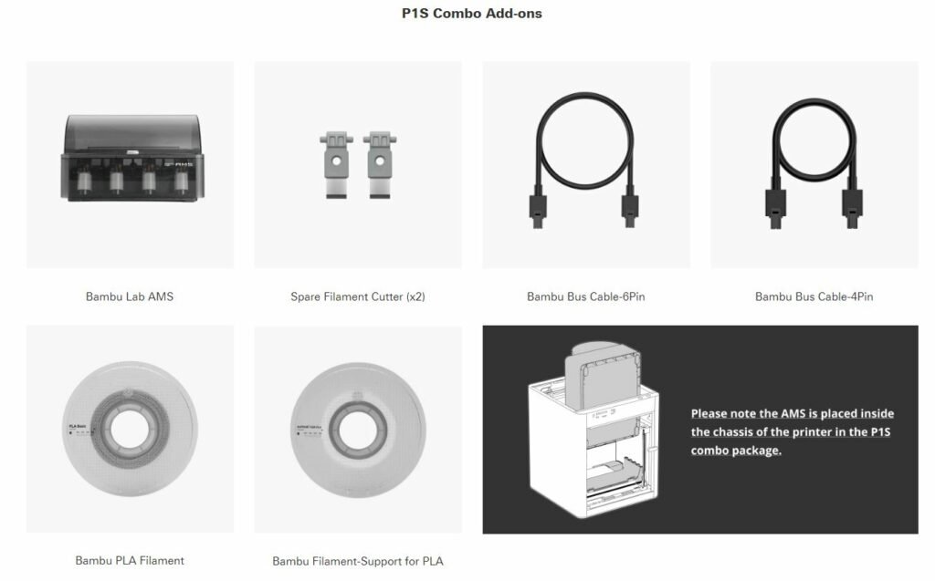 bambu lab p1s combo 3d printer